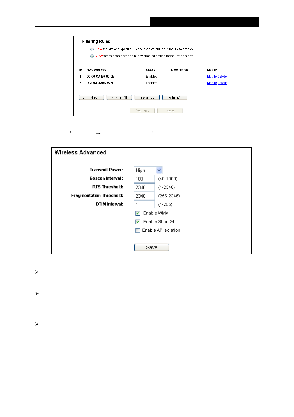 Wireless advanced | ALFA NETWORK AIP-W411 User Manual | Page 47 / 105