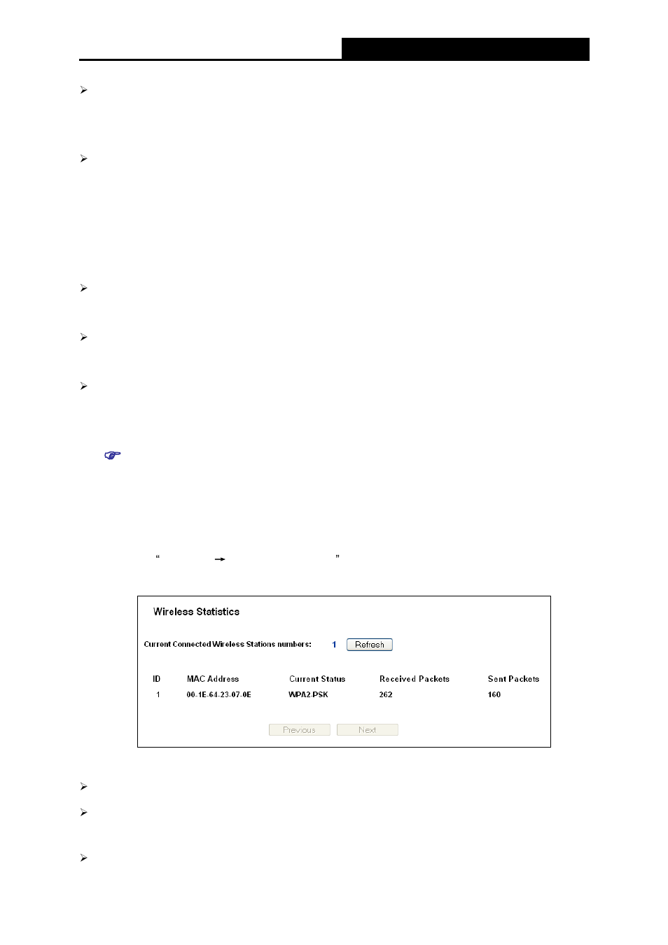 Wireless statistics | ALFA NETWORK AIP-W411 User Manual | Page 48 / 105