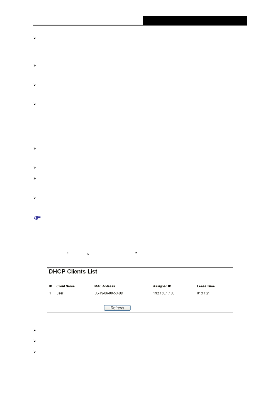 Dhcp clients list, 2 dhcp clients list | ALFA NETWORK AIP-W411 User Manual | Page 50 / 105