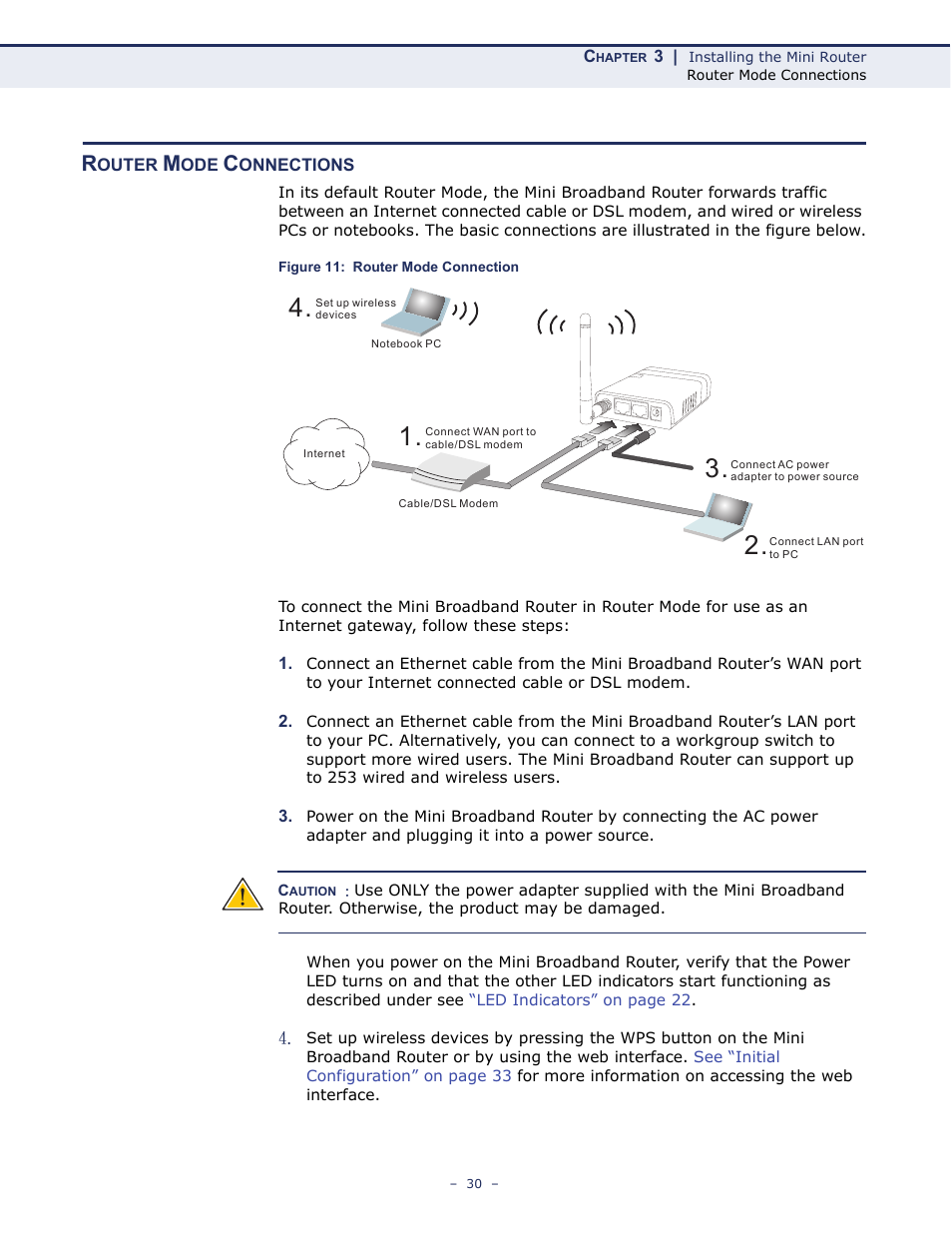Router mode connections, Figure 11: router mode connection | ALFA NETWORK AIP-W502 User Manual | Page 25 / 115