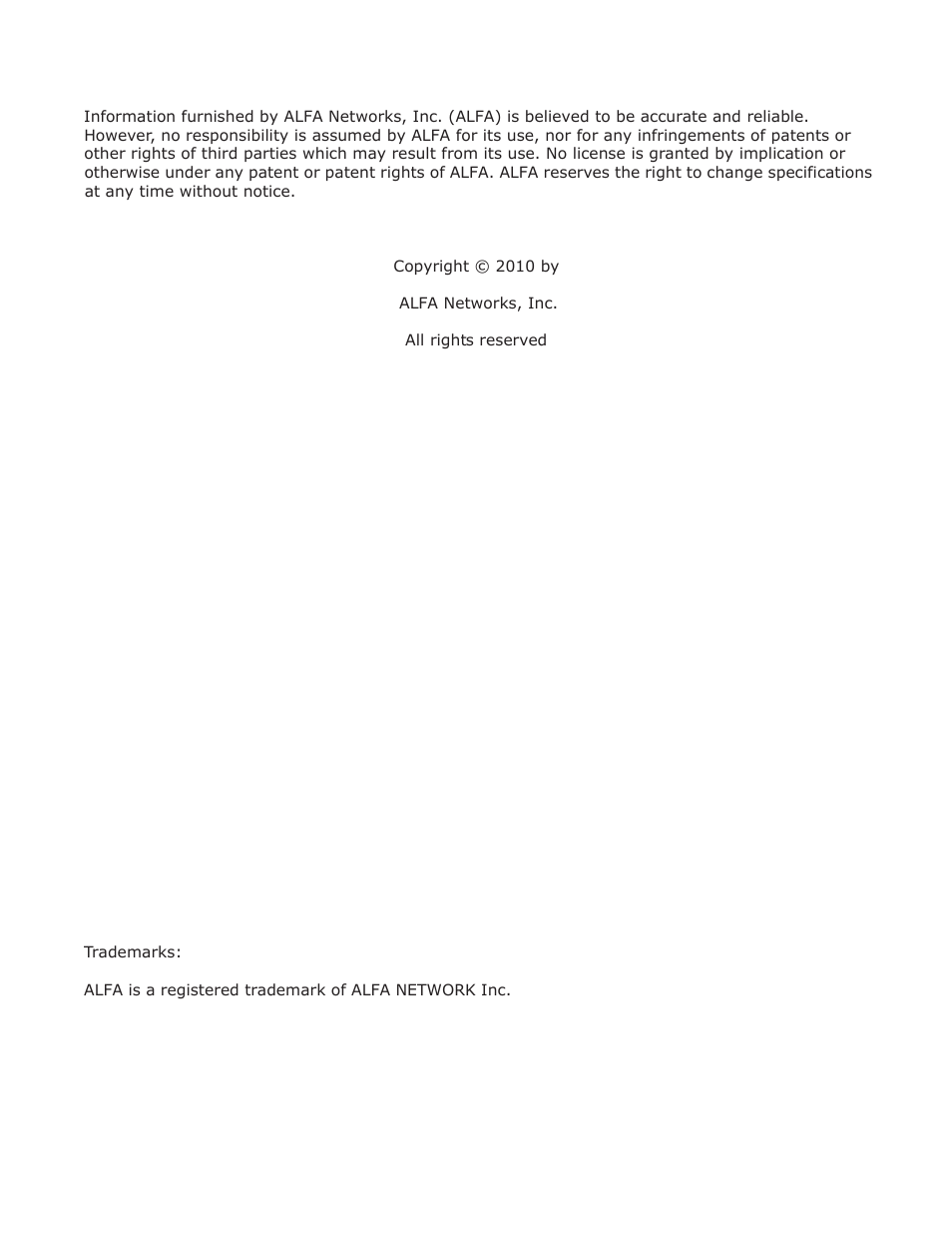 ALFA NETWORK AIP-W502 User Manual | Page 3 / 115