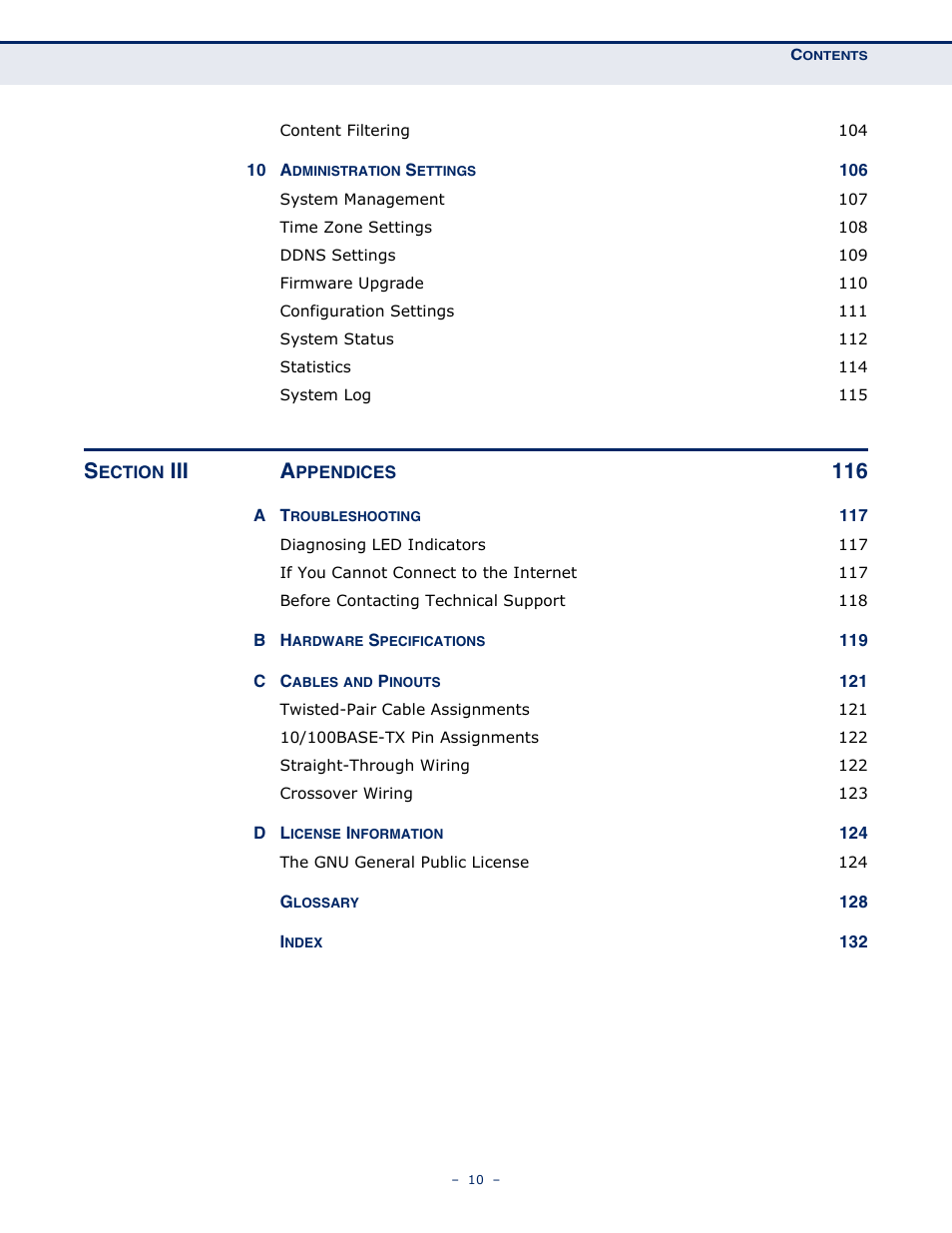 Iii a | ALFA NETWORK AIP-W505 User Manual | Page 10 / 135