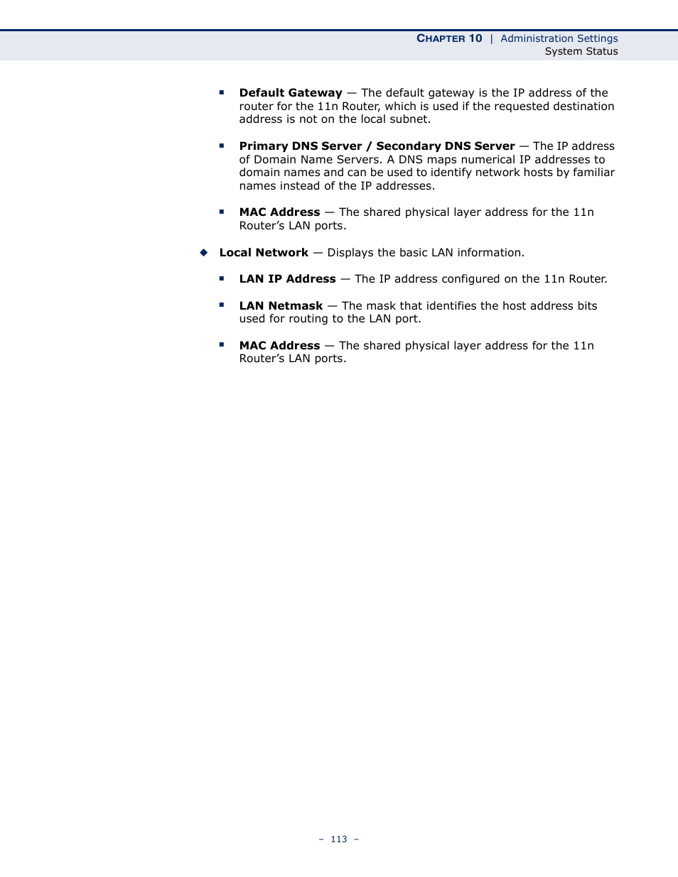 ALFA NETWORK AIP-W505 User Manual | Page 113 / 135