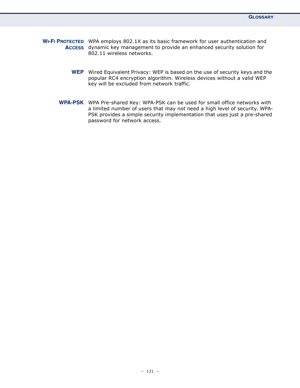 ALFA NETWORK AIP-W505 User Manual | Page 131 / 135