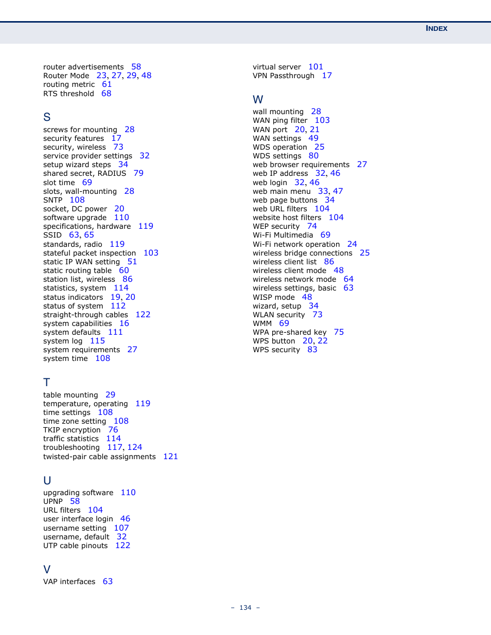 ALFA NETWORK AIP-W505 User Manual | Page 134 / 135