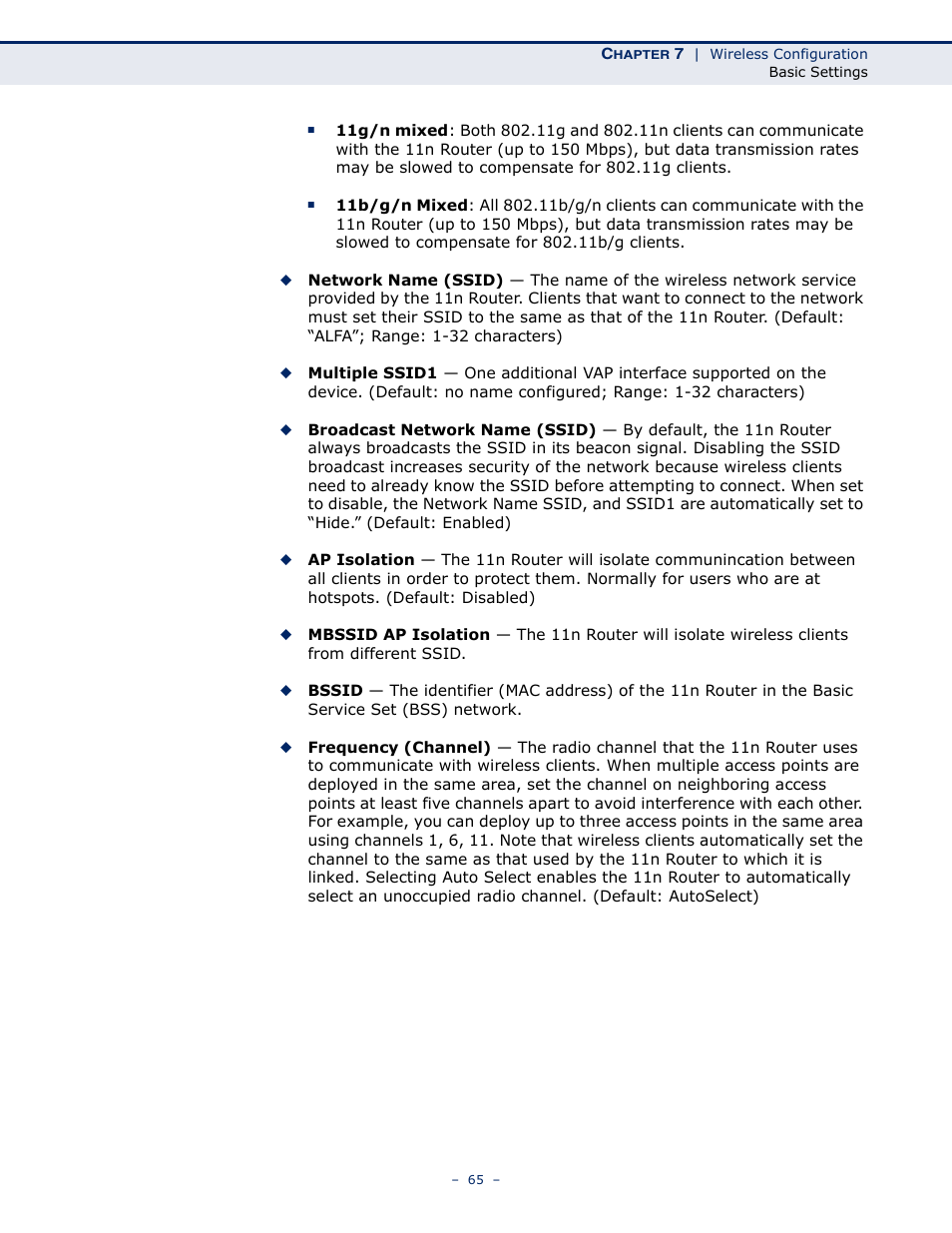 ALFA NETWORK AIP-W505 User Manual | Page 65 / 135