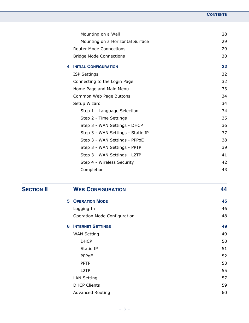 Ii w | ALFA NETWORK AIP-W505 User Manual | Page 8 / 135