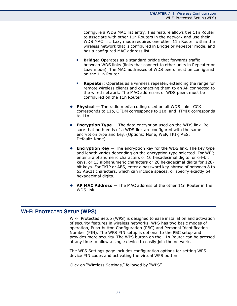 Wi-fi protected setup (wps), Wps) | ALFA NETWORK AIP-W505 User Manual | Page 83 / 135