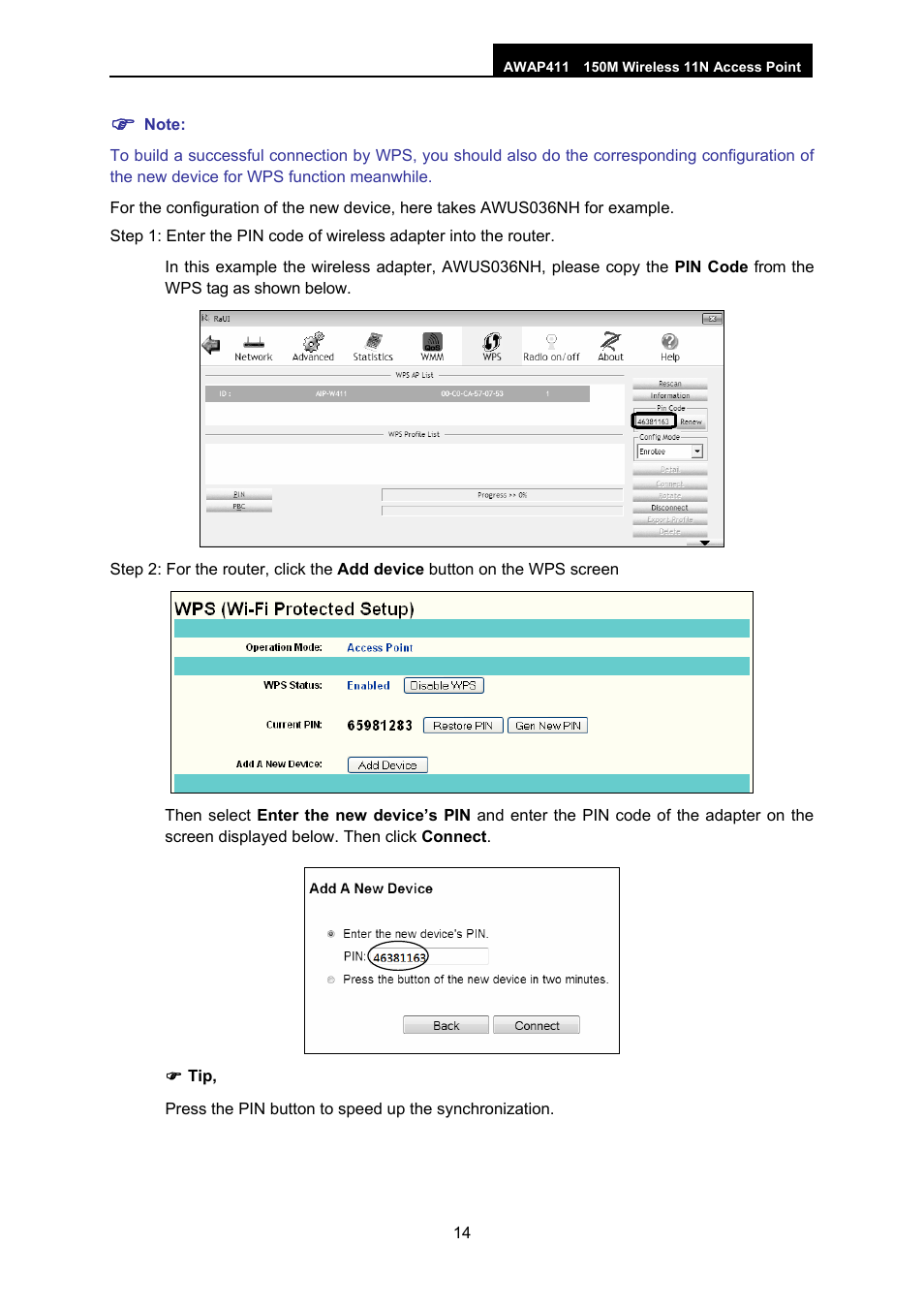 ALFA NETWORK AWAP411 User Manual | Page 20 / 61