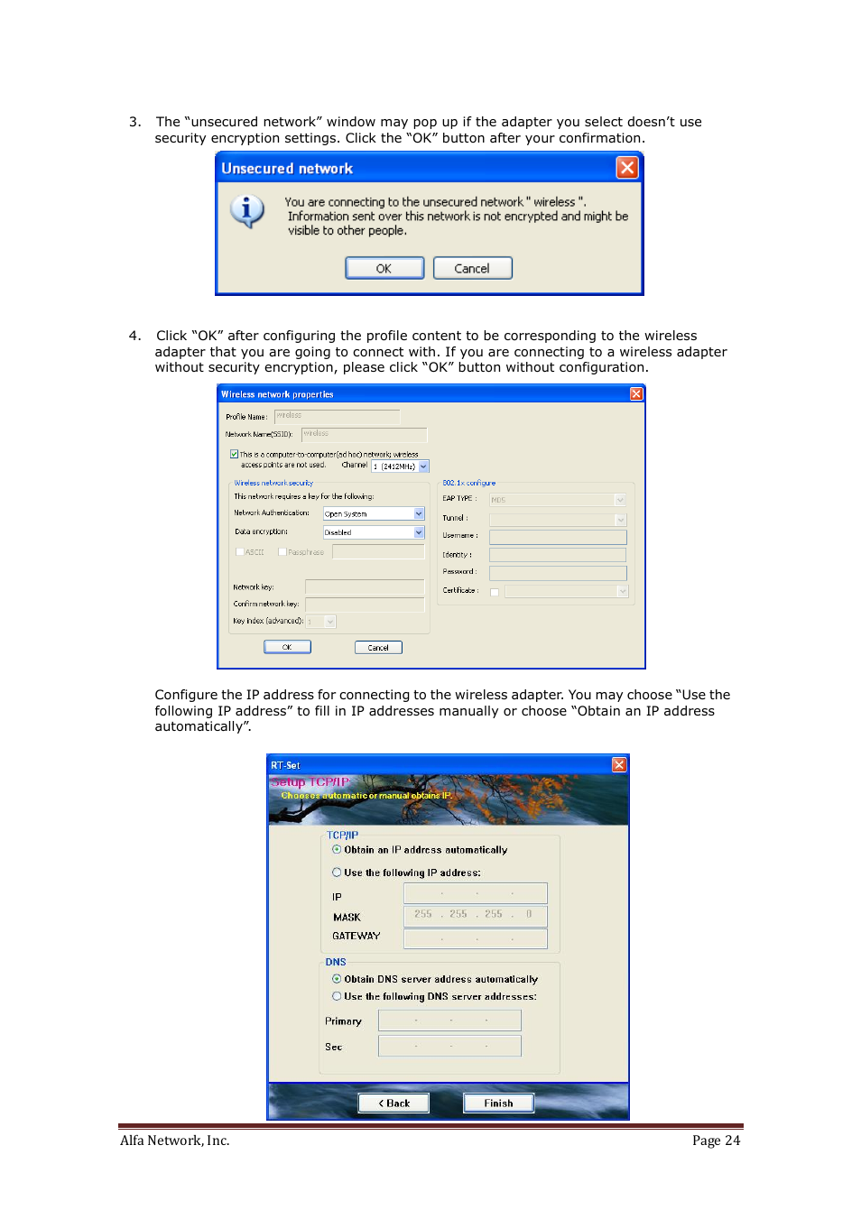 ALFA NETWORK AWUS036H User Manual | Page 24 / 30