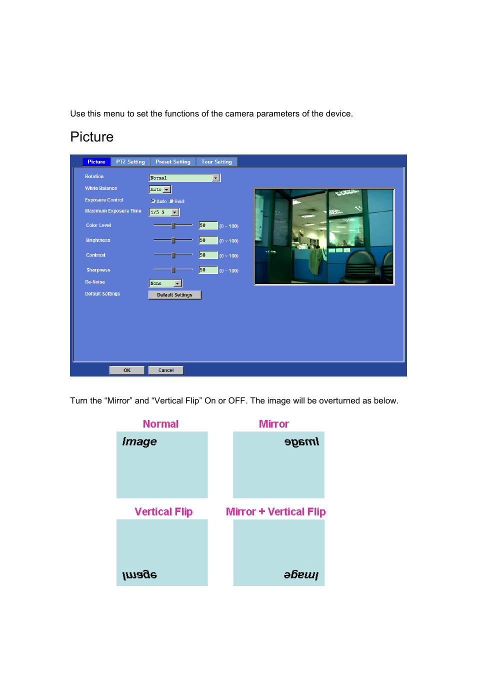 Camera, Picture | ALFA NETWORK AIPC933D User Manual | Page 38 / 91