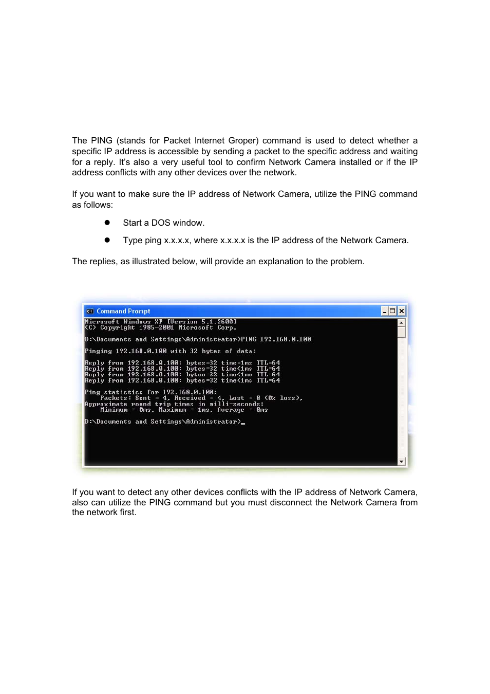 Appendix c: ping ip address | ALFA NETWORK AIPC933D User Manual | Page 72 / 91