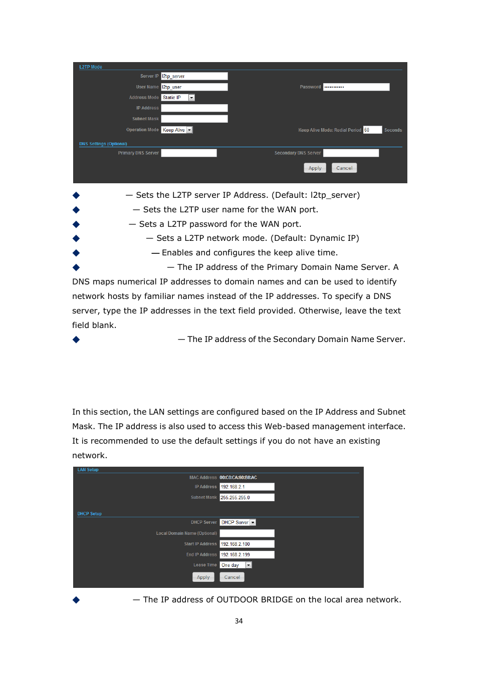 ALFA NETWORK Bridge5-24 User Manual | Page 34 / 45