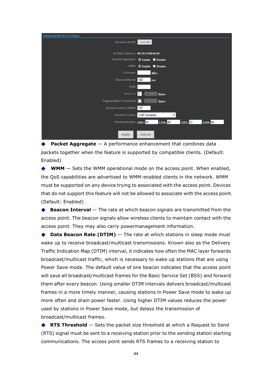 ALFA NETWORK Bridge5-24 User Manual | Page 44 / 45