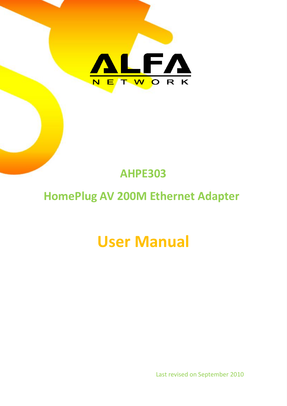 ALFA NETWORK AHPE303 User Manual | 39 pages