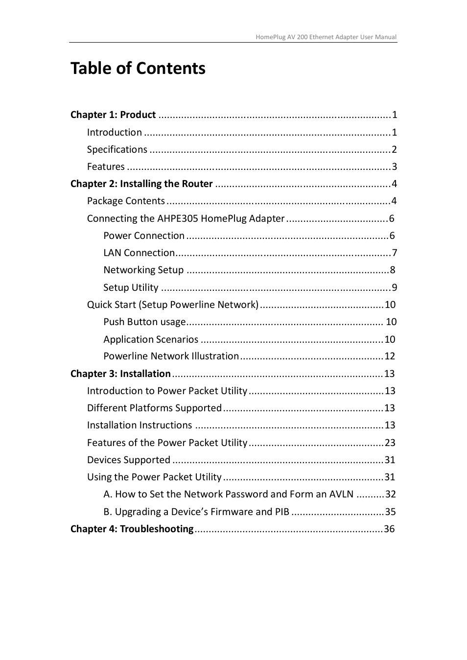 ALFA NETWORK AHPE305 User Manual | Page 3 / 39