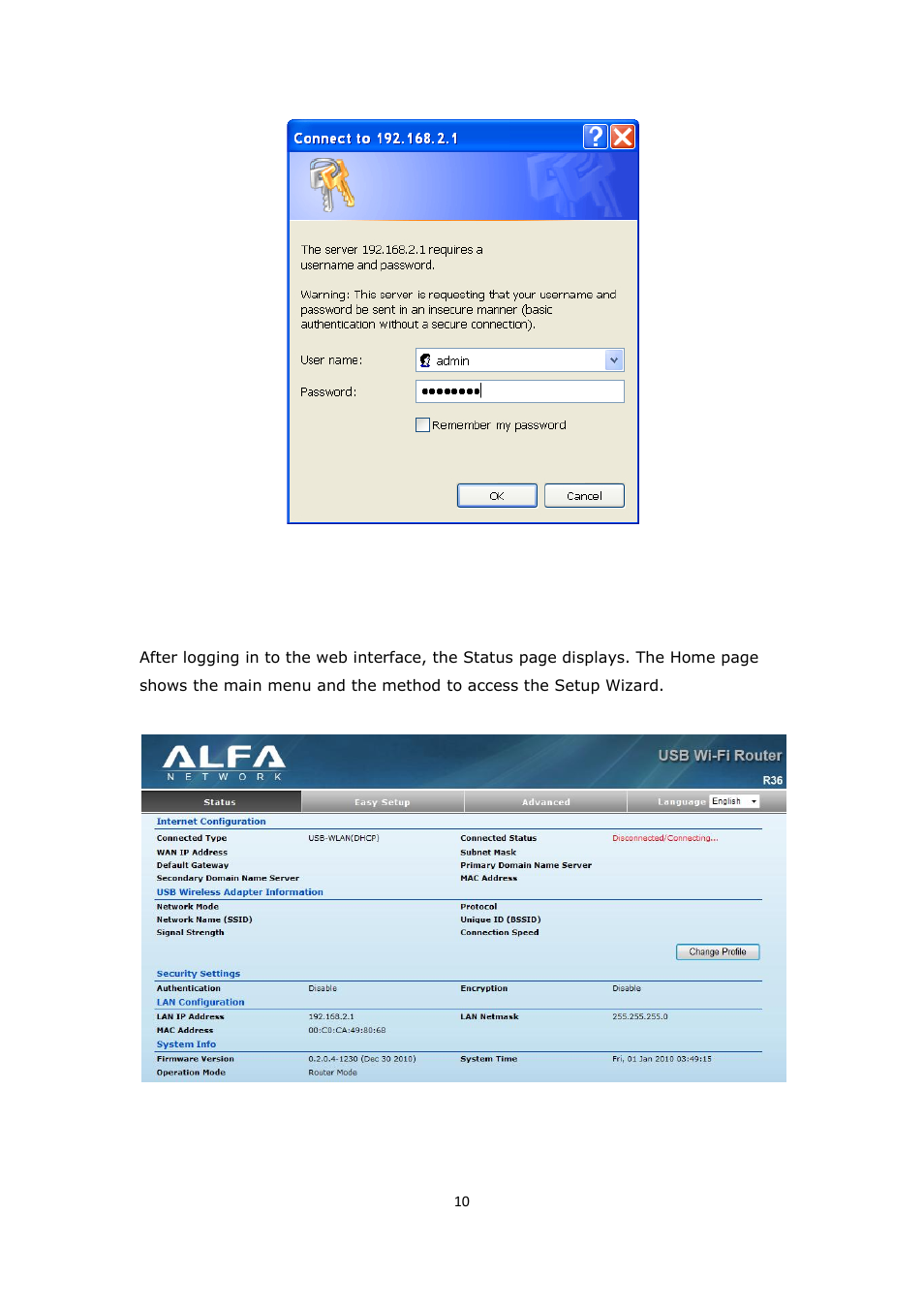 ALFA NETWORK R36 User Manual | Page 10 / 57