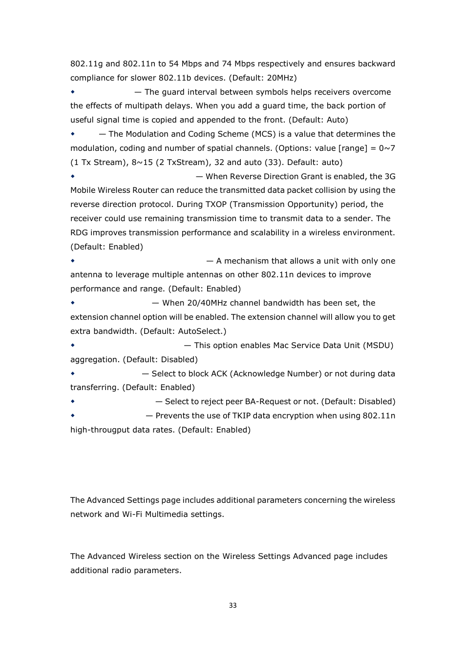 Advanced settings | ALFA NETWORK R36 User Manual | Page 33 / 57