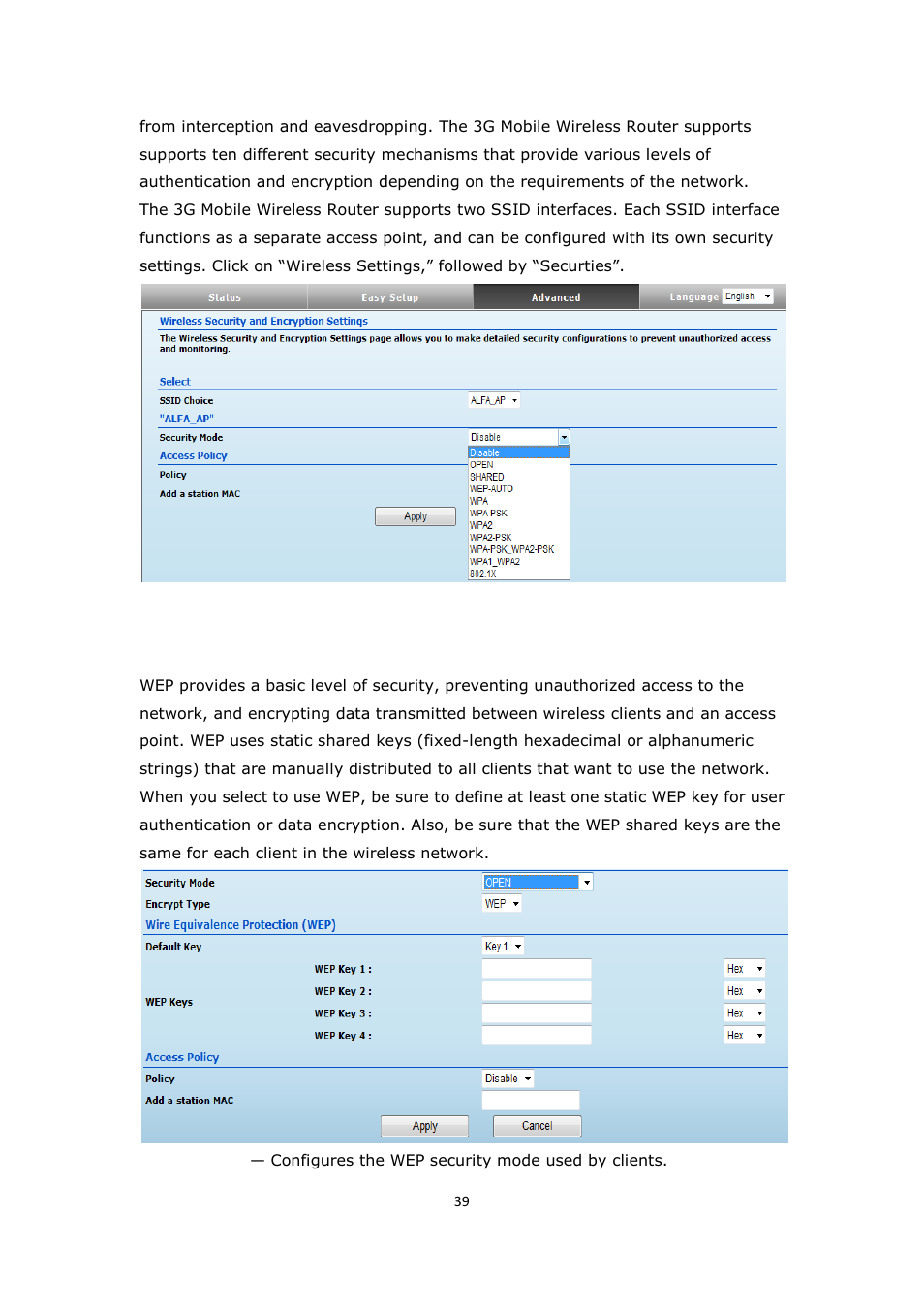 ALFA NETWORK R36 User Manual | Page 39 / 57