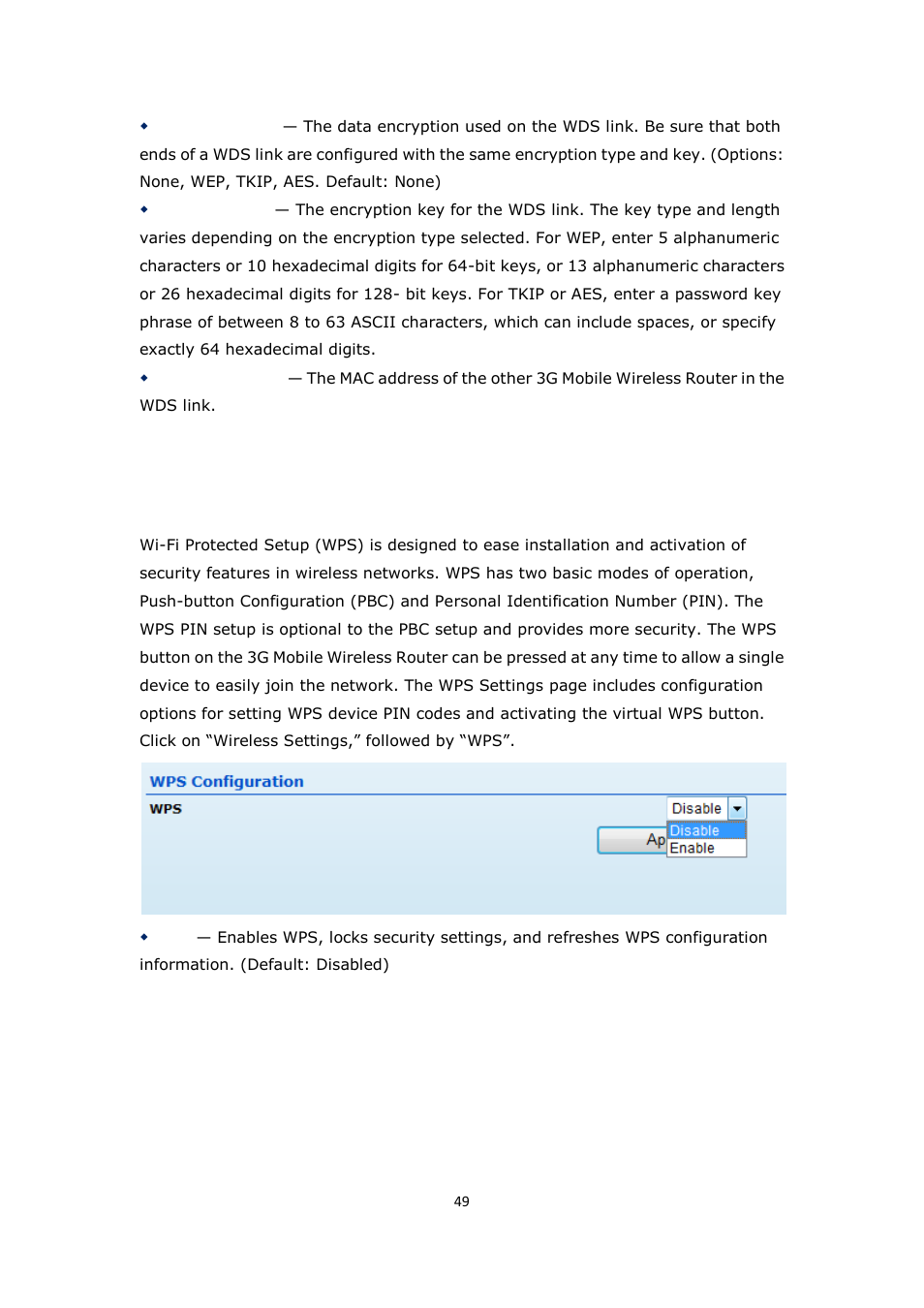 Wi-fi protected setup (wps), Wps) | ALFA NETWORK R36 User Manual | Page 49 / 57