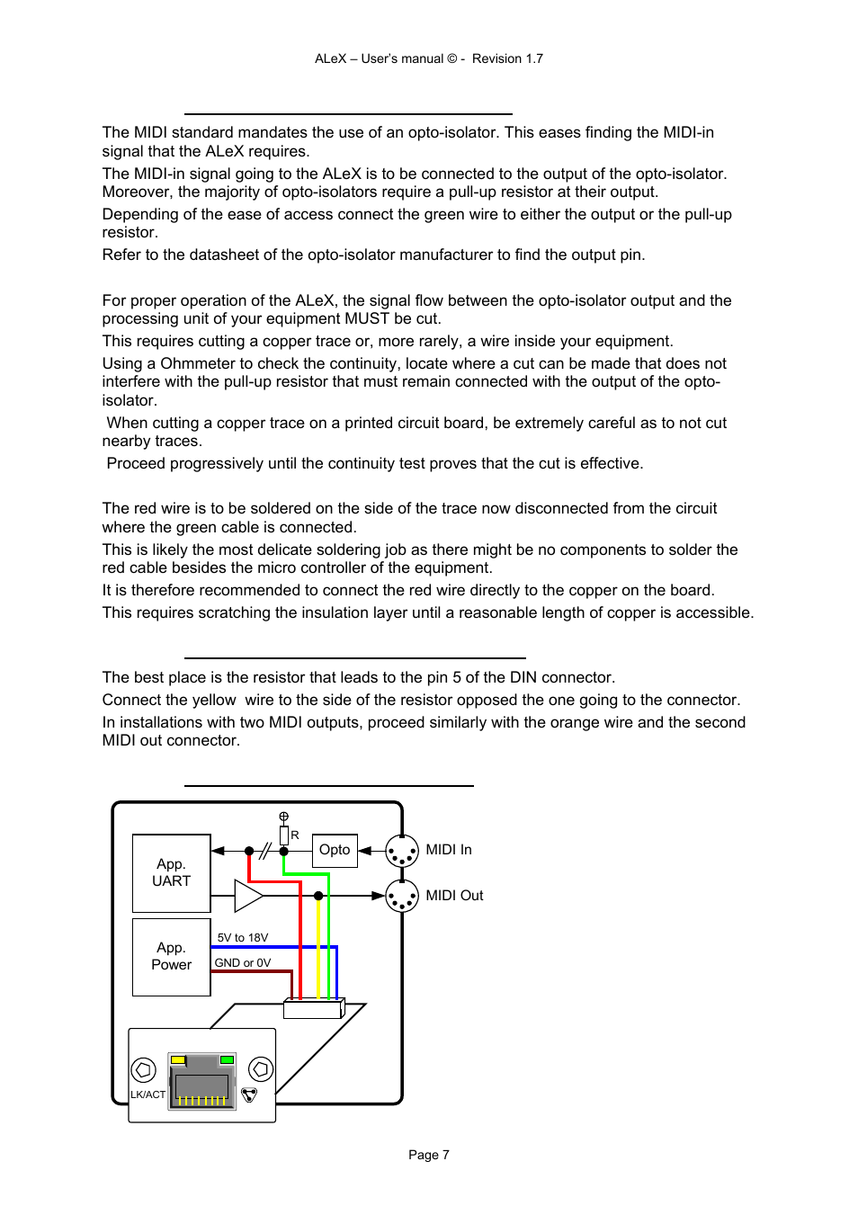 Alyseum ALeX User Manual | Page 7 / 16