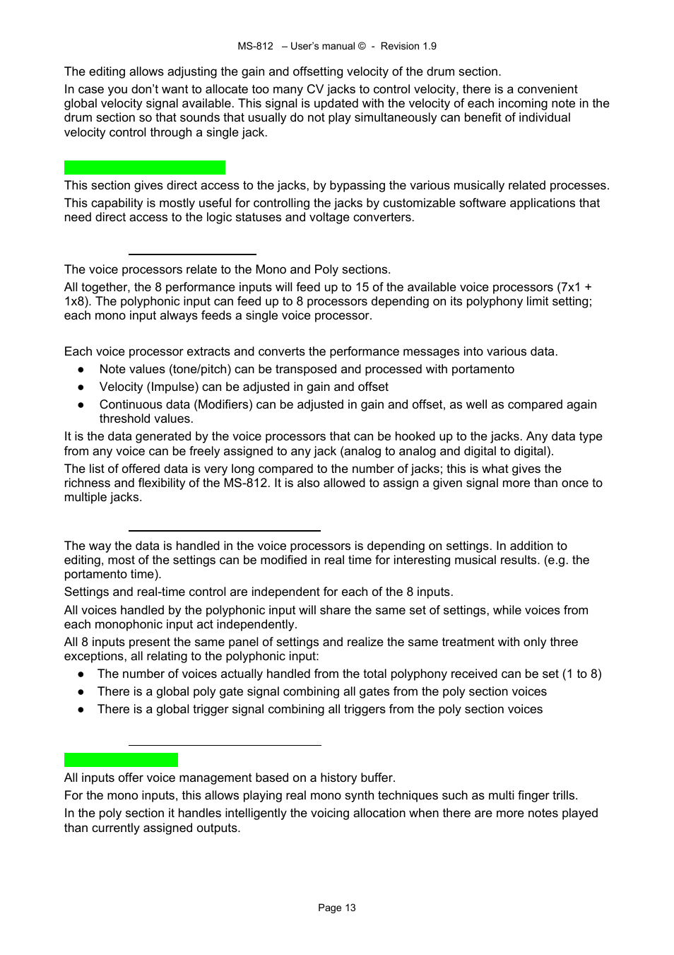 Alyseum MS-812 User Manual | Page 13 / 20