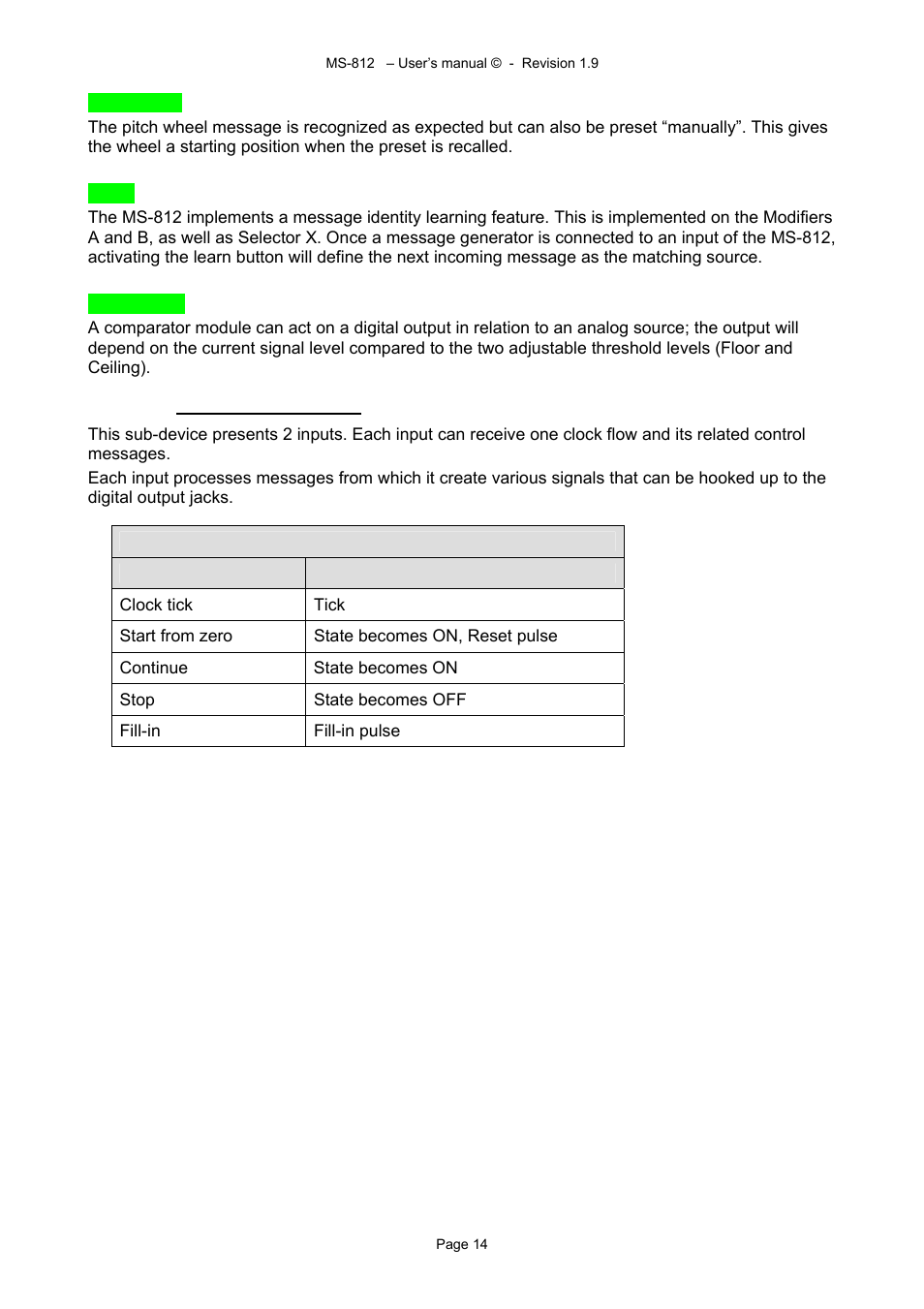 Alyseum MS-812 User Manual | Page 14 / 20