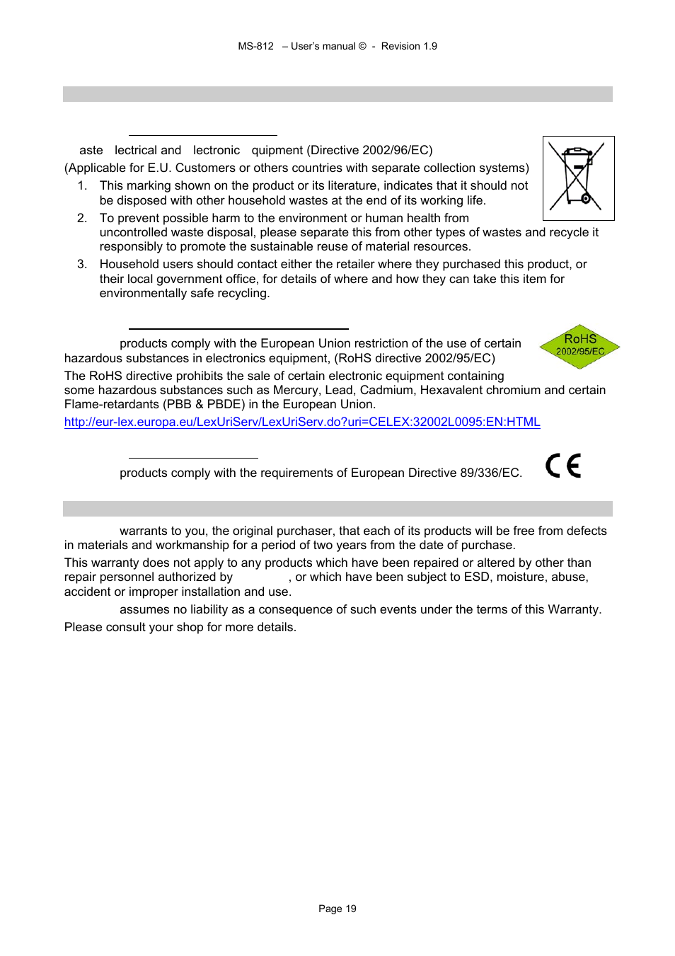 Alyseum MS-812 User Manual | Page 19 / 20