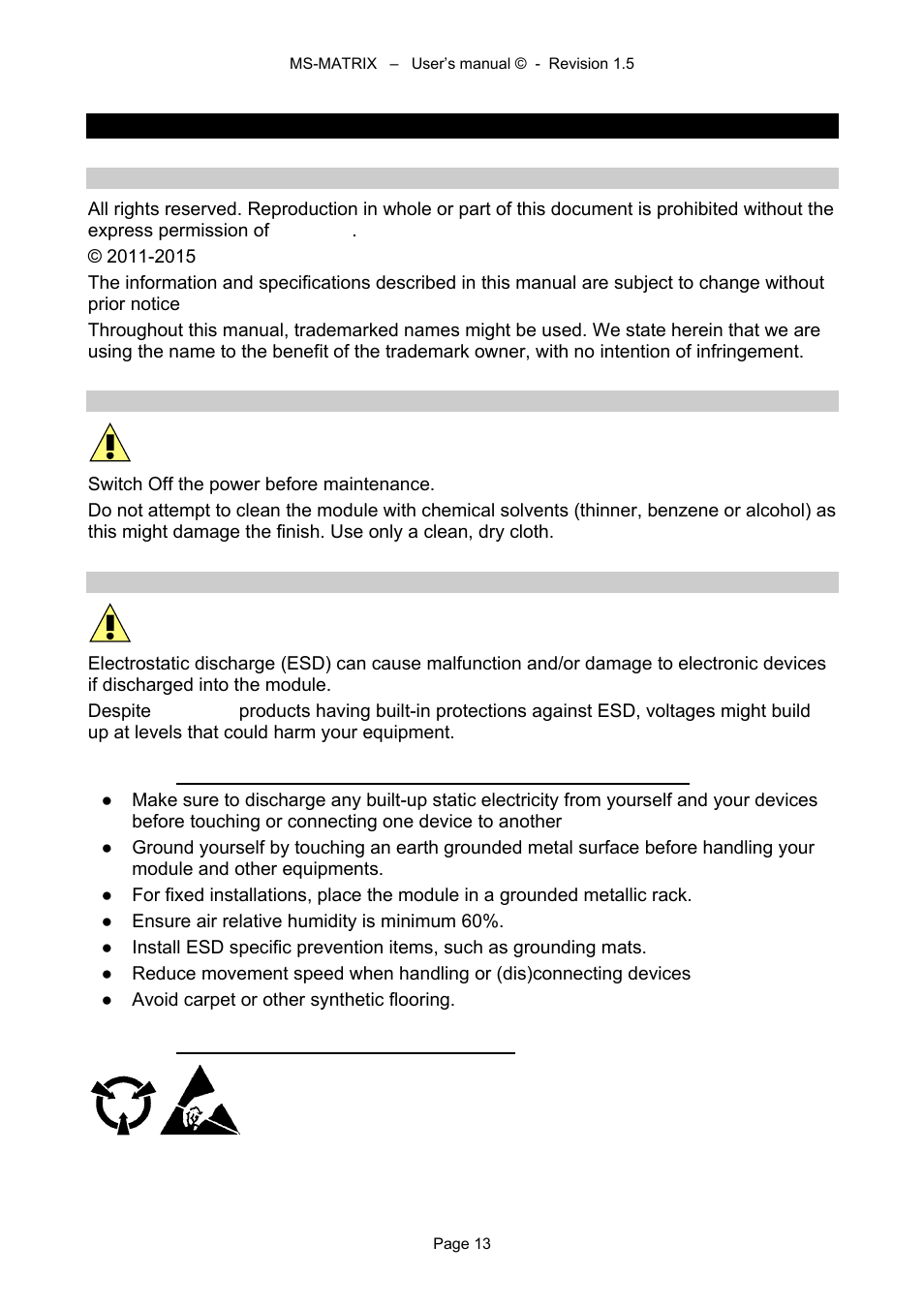 6 miscellaneous | Alyseum MS-MATRIX User Manual | Page 13 / 15