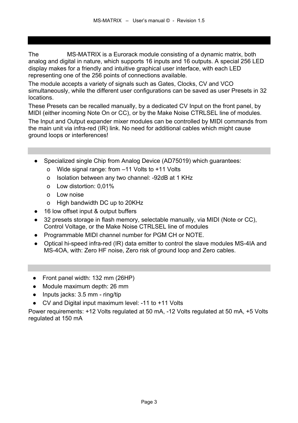 3what is the ms-matrix | Alyseum MS-MATRIX User Manual | Page 3 / 15