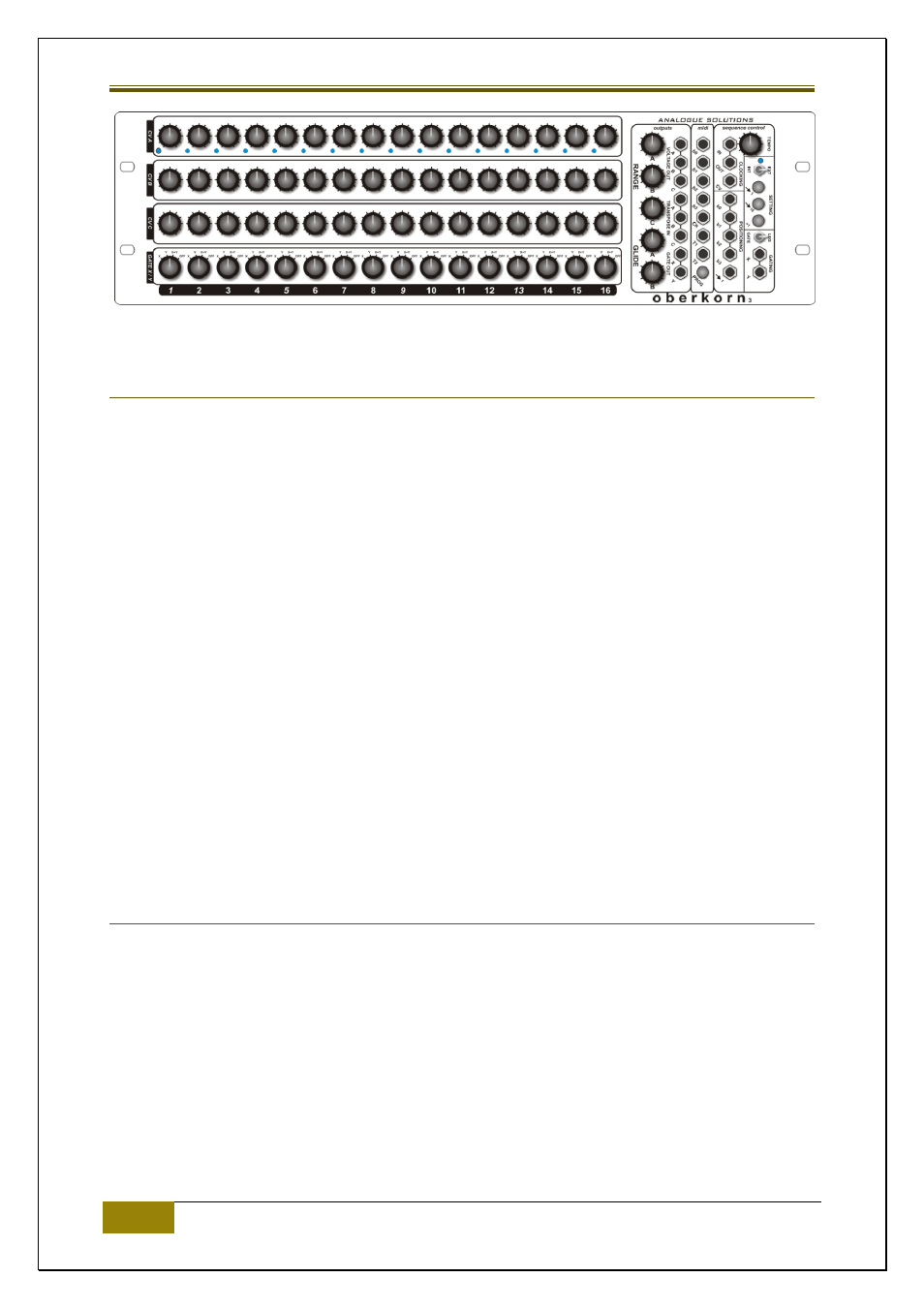 Oberkorn user manual | Analogue Solutions Oberkorn sequencer User Manual | Page 4 / 33