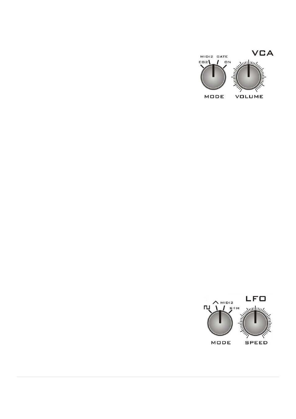 Voltage controlled amplifier - vca, Low frequency oscillator - lfo | Analogue Solutions Telemark /-K User Manual | Page 13 / 31