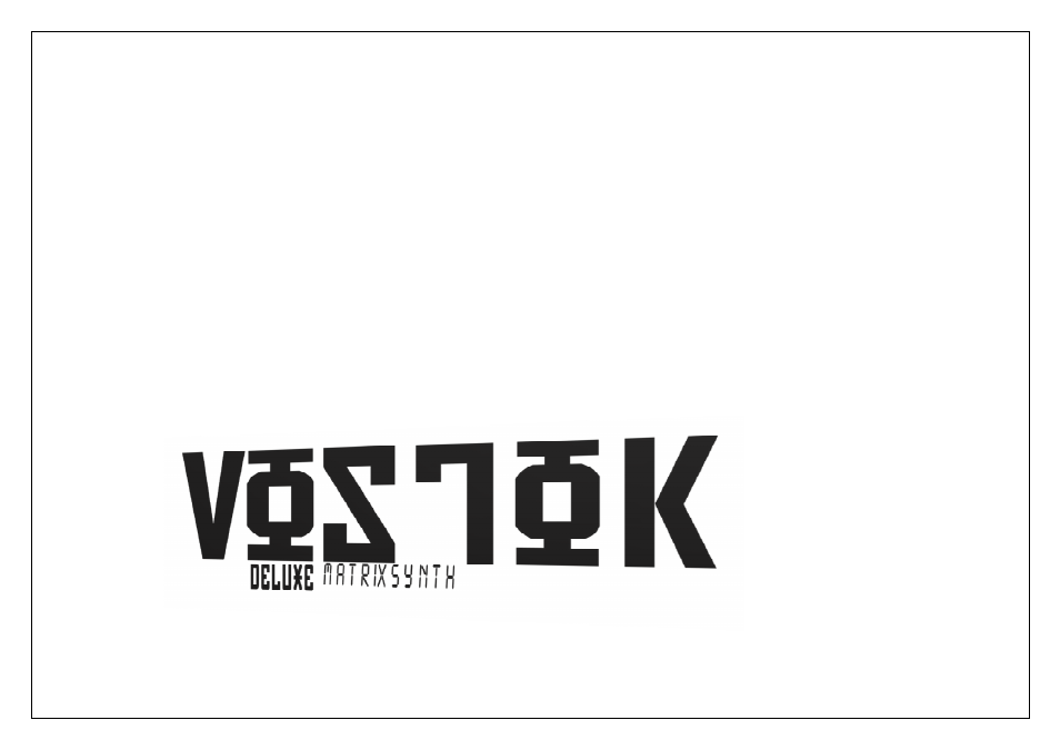 Analogue Solutions Vostok Deluxe User Manual | 61 pages