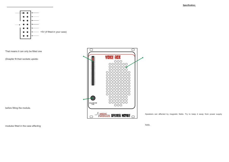 Analogue Solutions Voice Box User Manual | 1 page