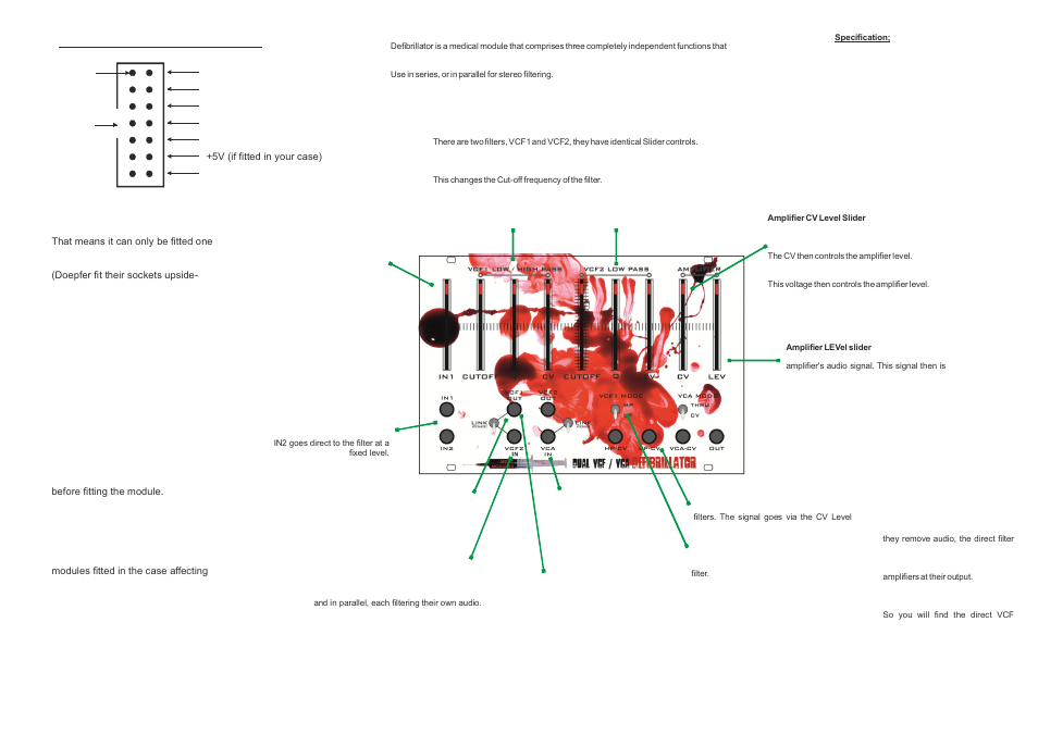 Analogue Solutions Defibrillator User Manual | 2 pages