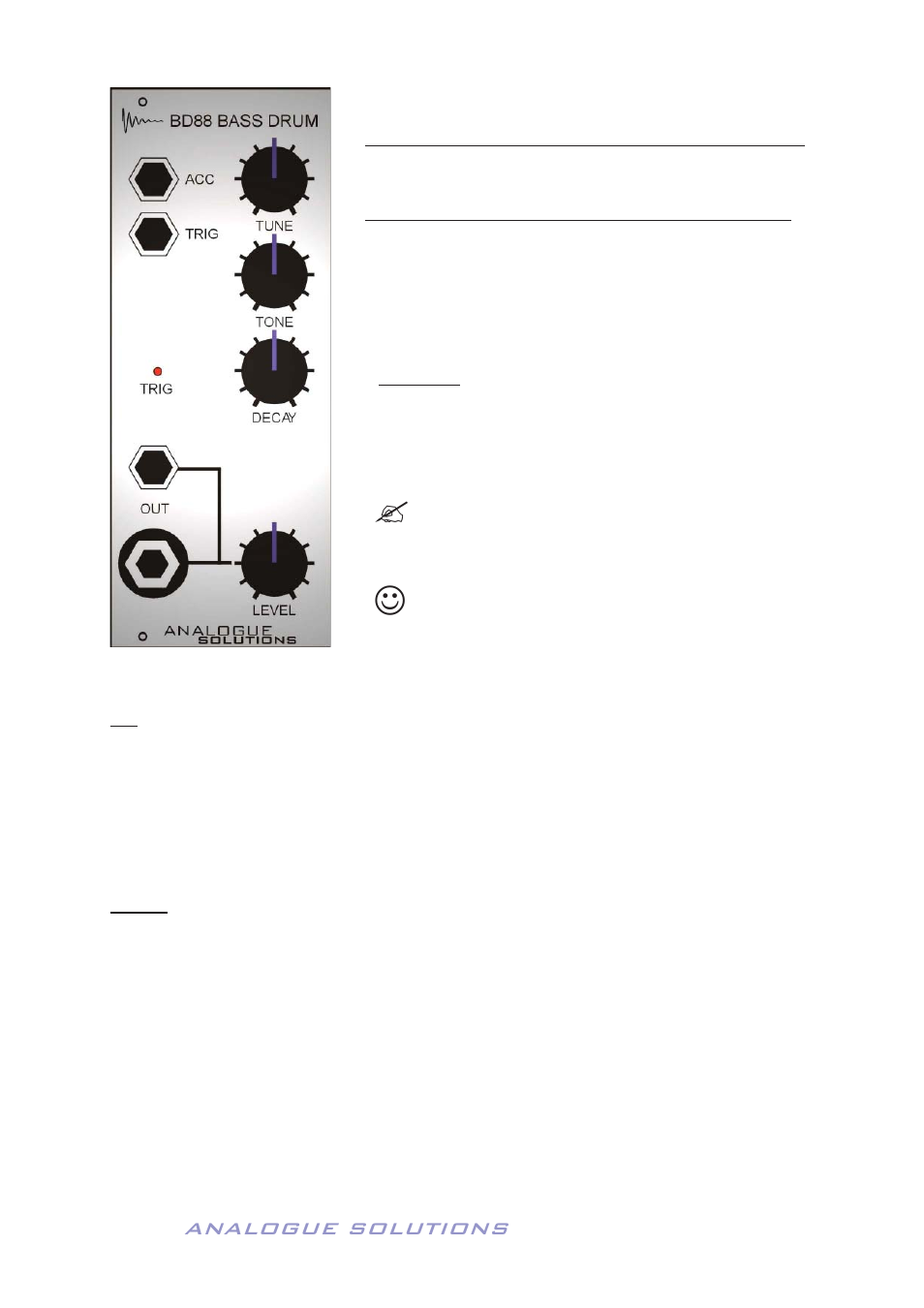 Analogue solutions, Bd88 bass/tom/conga drum module | Analogue Solutions Concussor User Manual | Page 11 / 64
