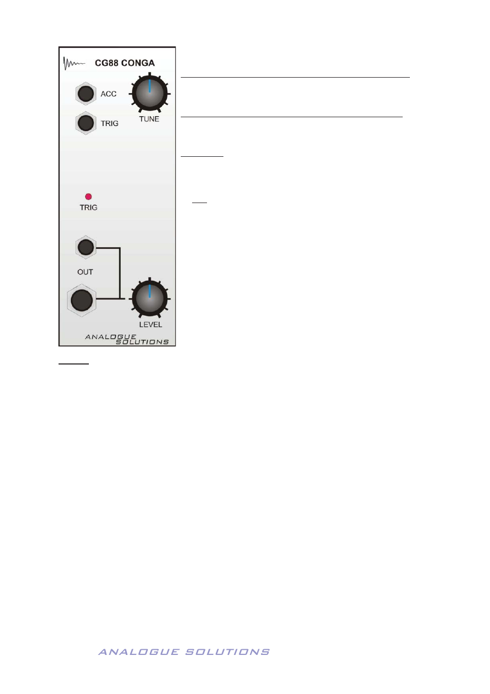 Analogue solutions, Cg88 conga module | Analogue Solutions Concussor User Manual | Page 20 / 64