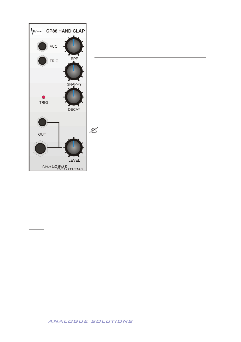 Analogue solutions, Cp88 clap module | Analogue Solutions Concussor User Manual | Page 22 / 64