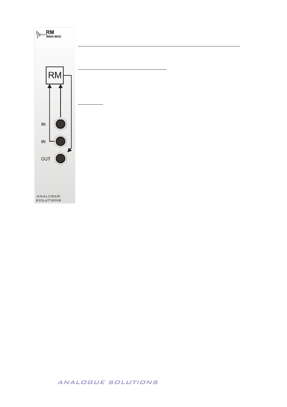 Analogue solutions, Rm - ring mod | Analogue Solutions Concussor User Manual | Page 45 / 64