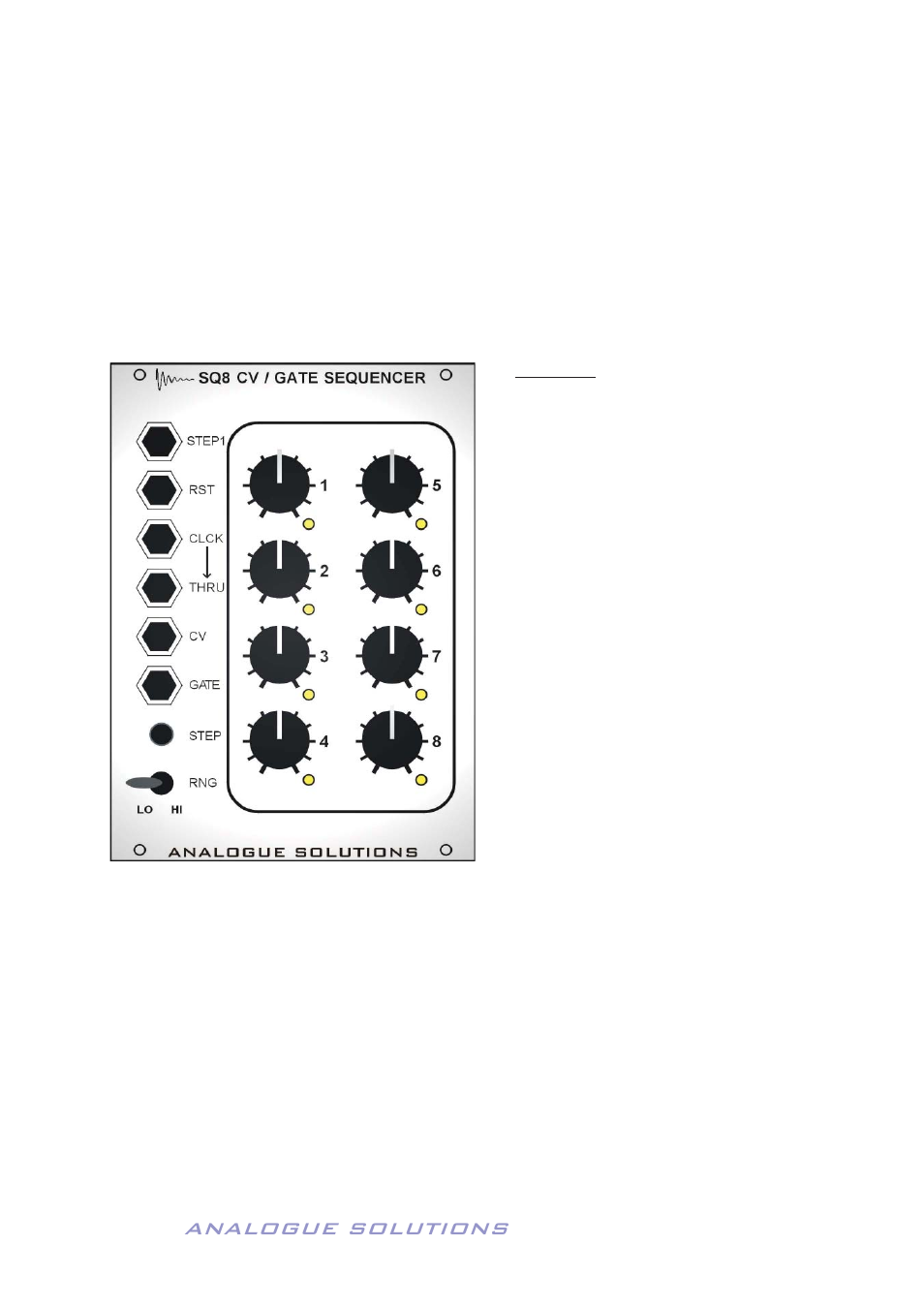 Analogue solutions, Sq8 8 step cv and gate sequencer, Concussor | Analogue Solutions Concussor User Manual | Page 51 / 64