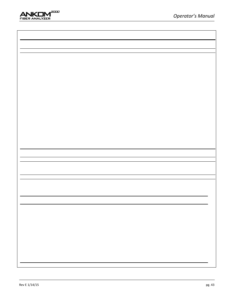 Operator’s manual | ANKOM 2000 Series User Manual | Page 43 / 52