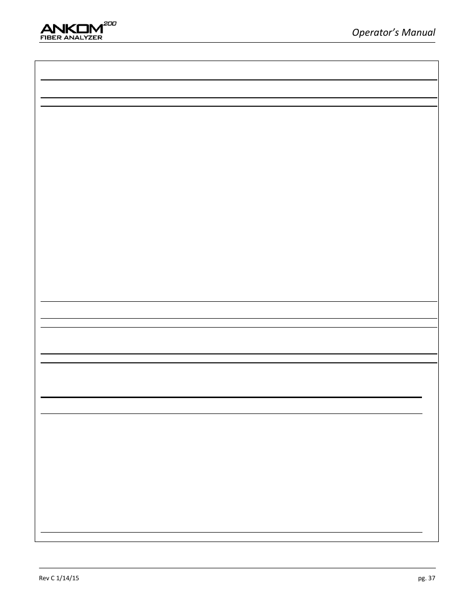 Operator’s manual | ANKOM 200 Series User Manual | Page 37 / 40