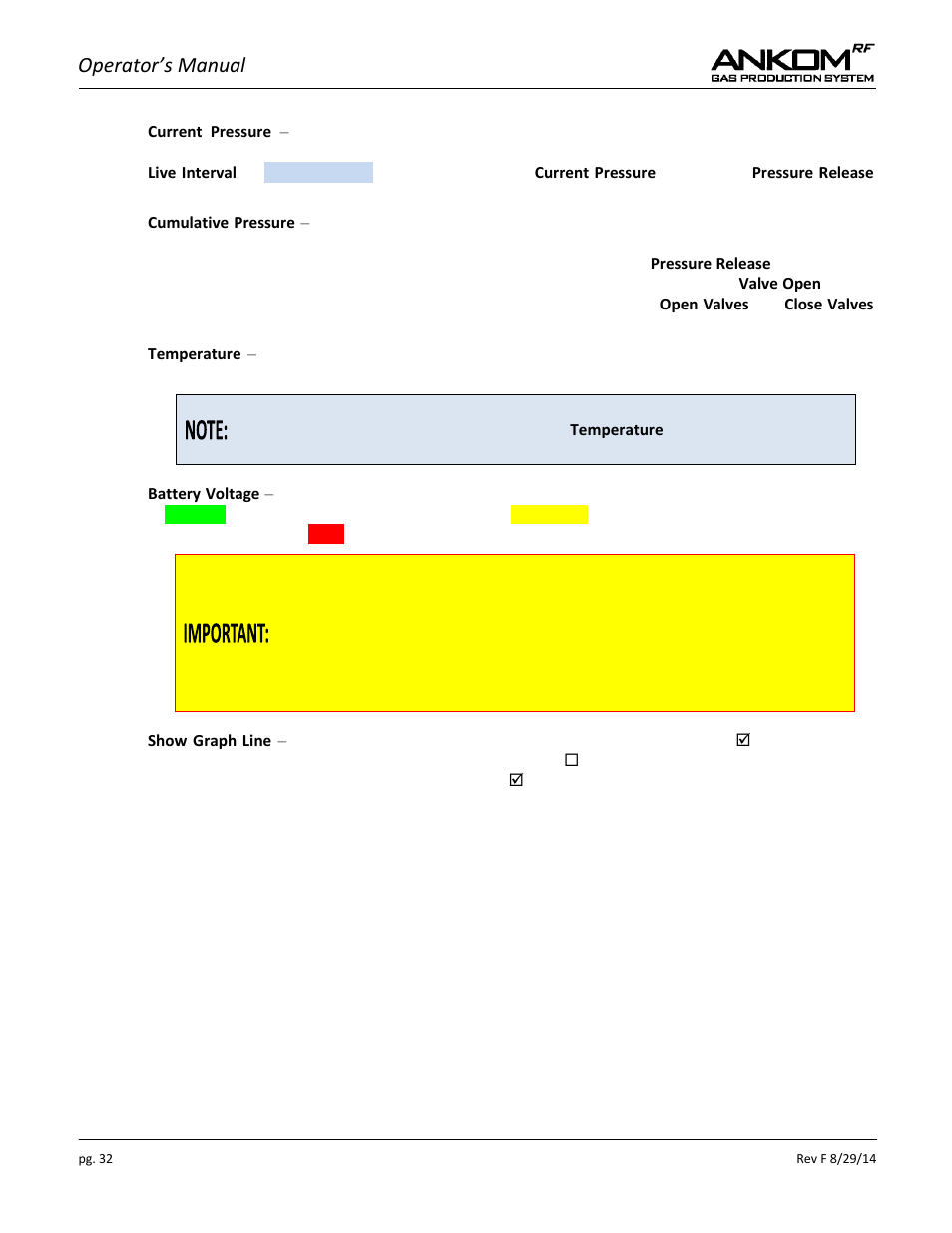 Operator’s manual | ANKOM RF User Manual | Page 32 / 48