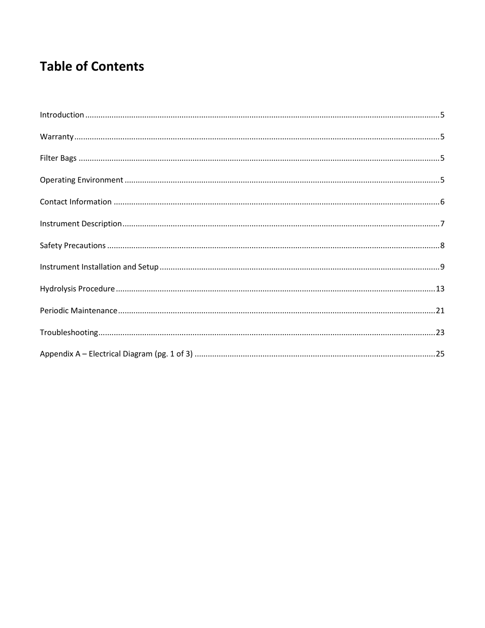 ANKOM HCl Series User Manual | Page 3 / 28