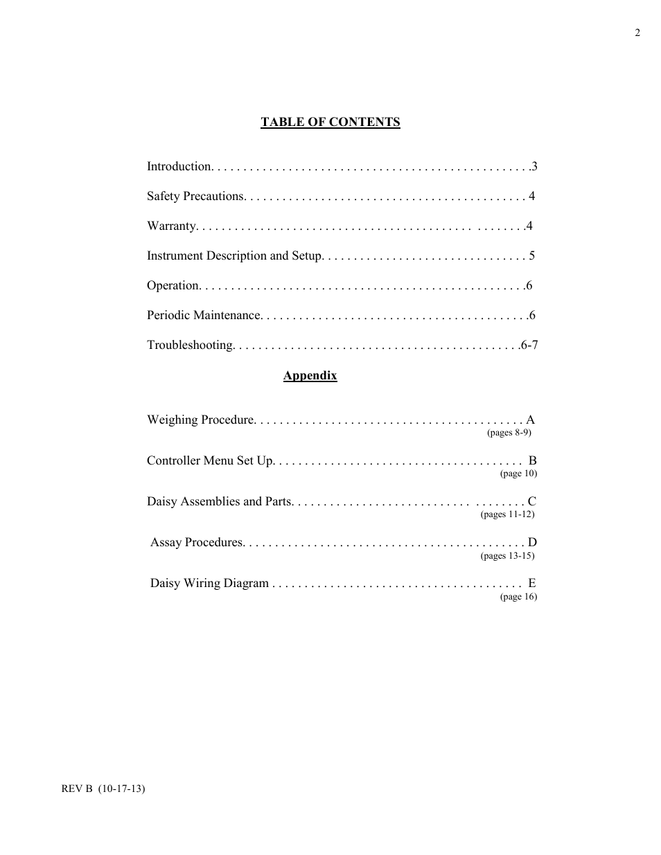 ANKOM Daisy User Manual | Page 2 / 16