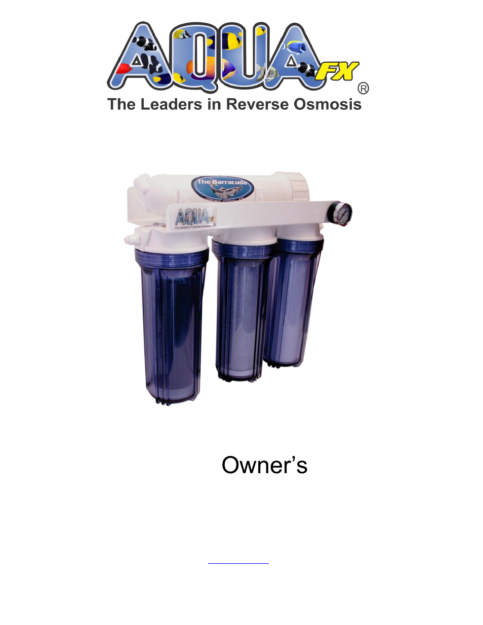 AquaFX The AquaFX Barracuda RO/DI User Manual | 8 pages