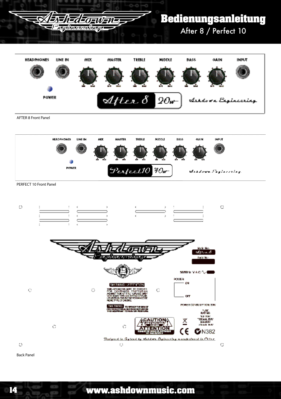 Bedienungsanleitung | Ashdown ABM NEO C210 User Manual | Page 14 / 34