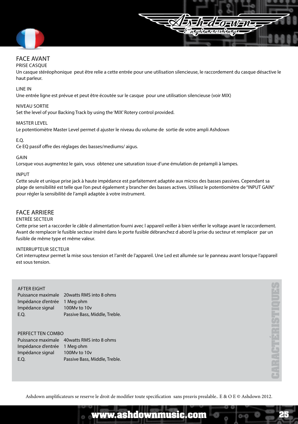 Ashdown ABM NEO C210 User Manual | Page 25 / 34