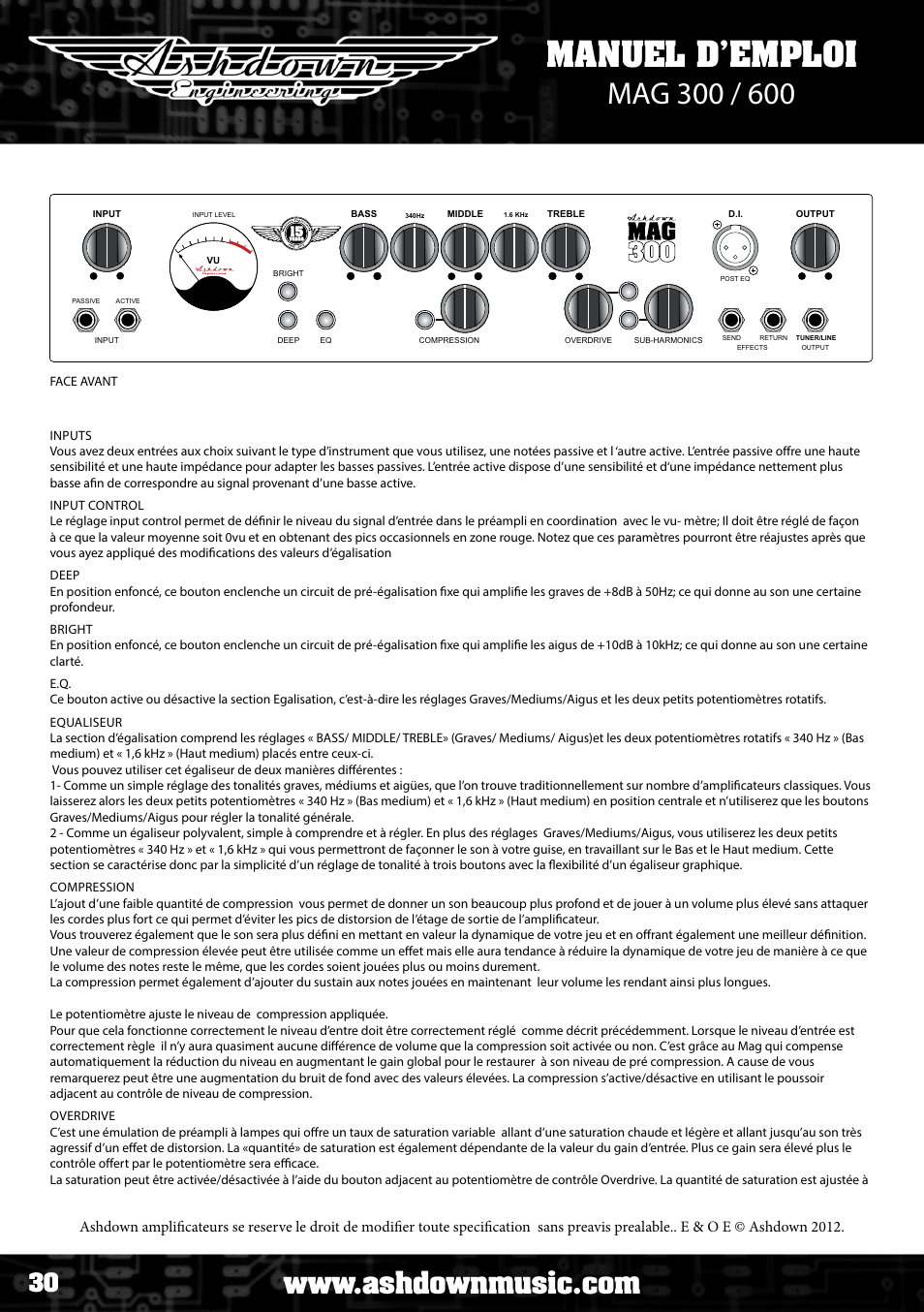 Ashdown ABM NEO C210 User Manual | Page 30 / 34