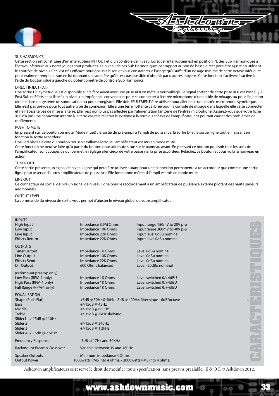 Ashdown ABM NEO C210 User Manual | Page 33 / 34